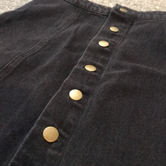 Black denim skirt - Picture 4 of 4